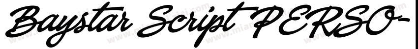 Baystar Script PERSO字体转换